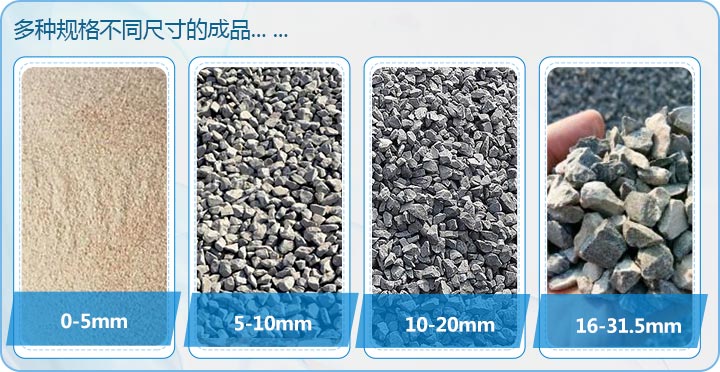 日產(chǎn)3500噸石灰石制砂，多種不同規(guī)格成品 
