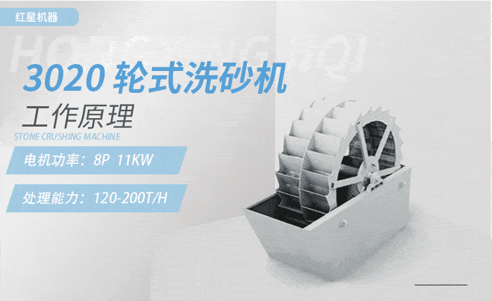3020洗砂機，時產(chǎn)量：120-200t/h