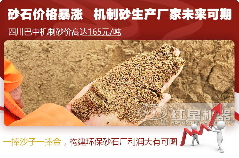 機(jī)制砂價(jià)格上漲，合理構(gòu)建環(huán)保砂石廠更賺錢