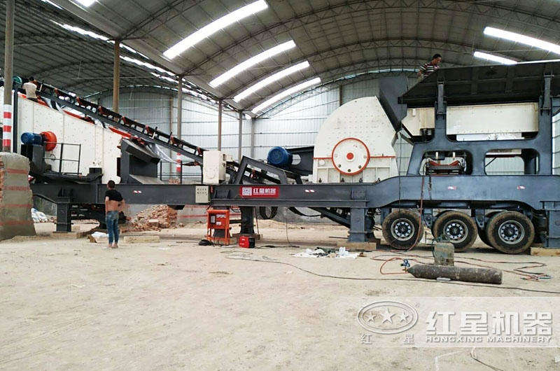 移動式錘破機占地面積小，減少投入成本5%