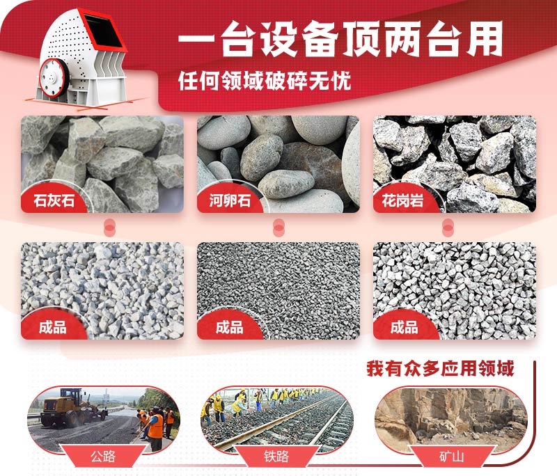 一次成型，破碎效率高